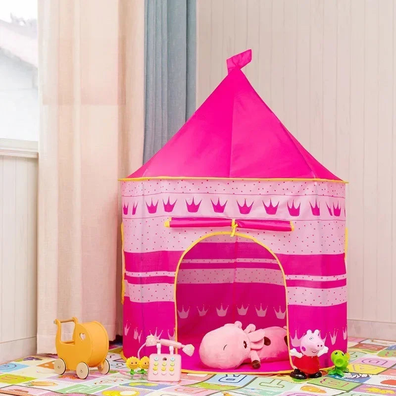 Indoor Outdoor Kids Play Tent Portable Yurt Tent Game House Toy House For Boys Girls Children Parent-child Interaction Play Tent