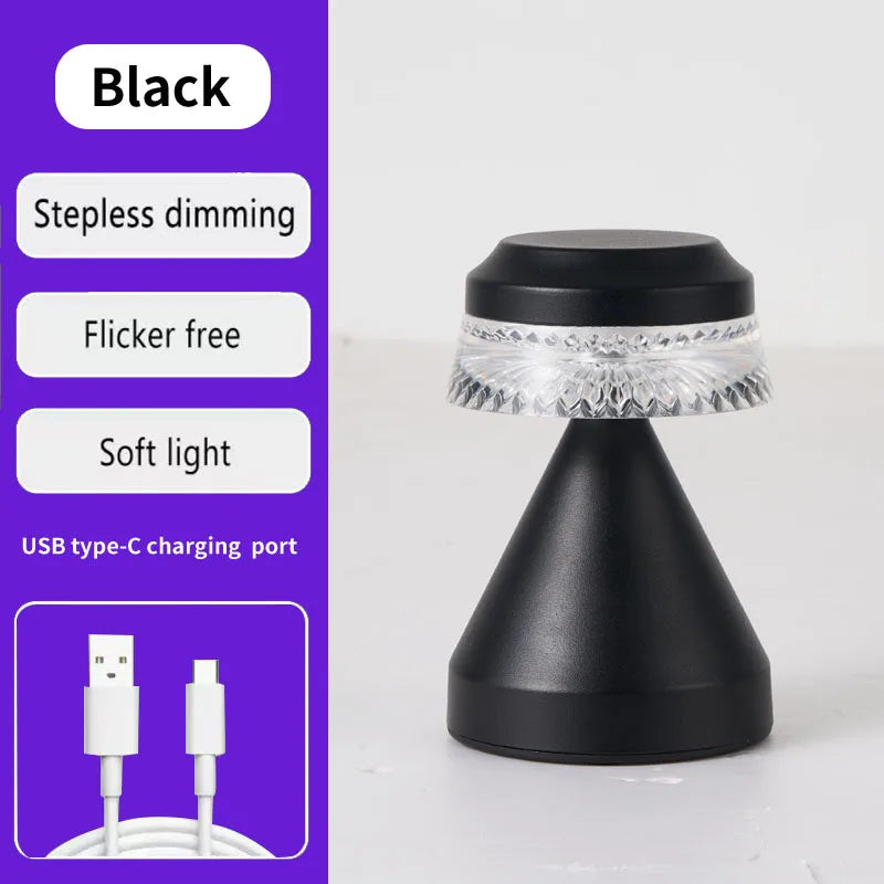 hot Bedside light  Bedroom Fabric Nightlight Home Atmosphere LED Night Light  Brightness Adjustable Decoration