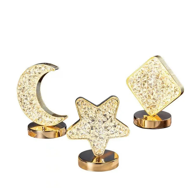 Bedroom Bedside Lamp with A Luxurious and High-end Feel, Internet Famous Decorative Atmosphere Lamp, Simple Charging Night Light