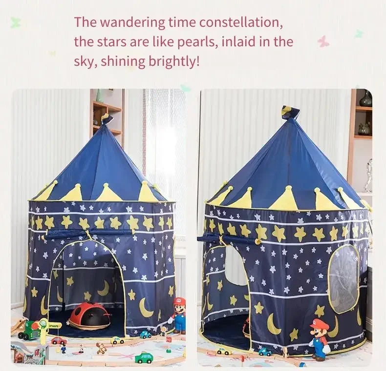 Indoor Outdoor Kids Play Tent Portable Yurt Tent Game House Toy House For Boys Girls Children Parent-child Interaction Play Tent