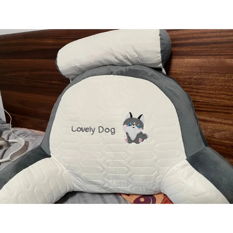 Bed Headboard Dorm Room Supportive Pillow Latex Large Backrest Cushion Comfortable for Reading Phone Gaming Household Daily Use