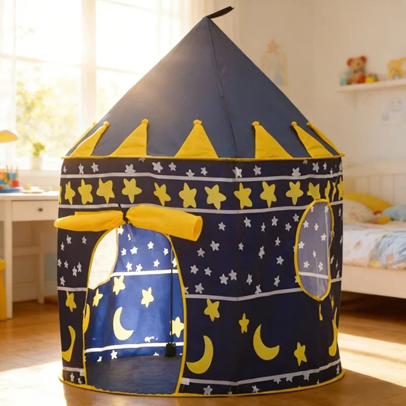 Indoor Outdoor Kids Play Tent Portable Yurt Tent Game House Toy House For Boys Girls Children Parent-child Interaction Play Tent