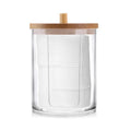 Bathroom Organizer Accessories Set Makeup Holder Storage with Clear Plastic Lids, Cotton Ball/Swabs Dispenser, Organizer Jar