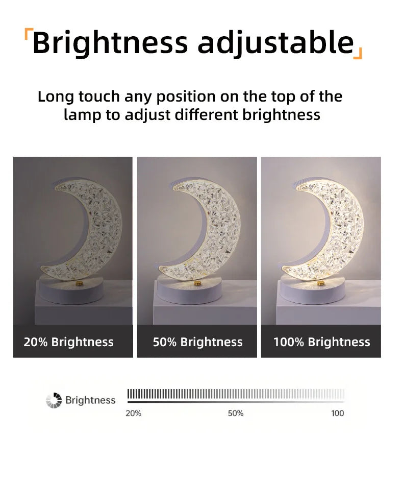 Bedroom Bedside Lamp with A Luxurious and High-end Feel, Internet Famous Decorative Atmosphere Lamp, Simple Charging Night Light