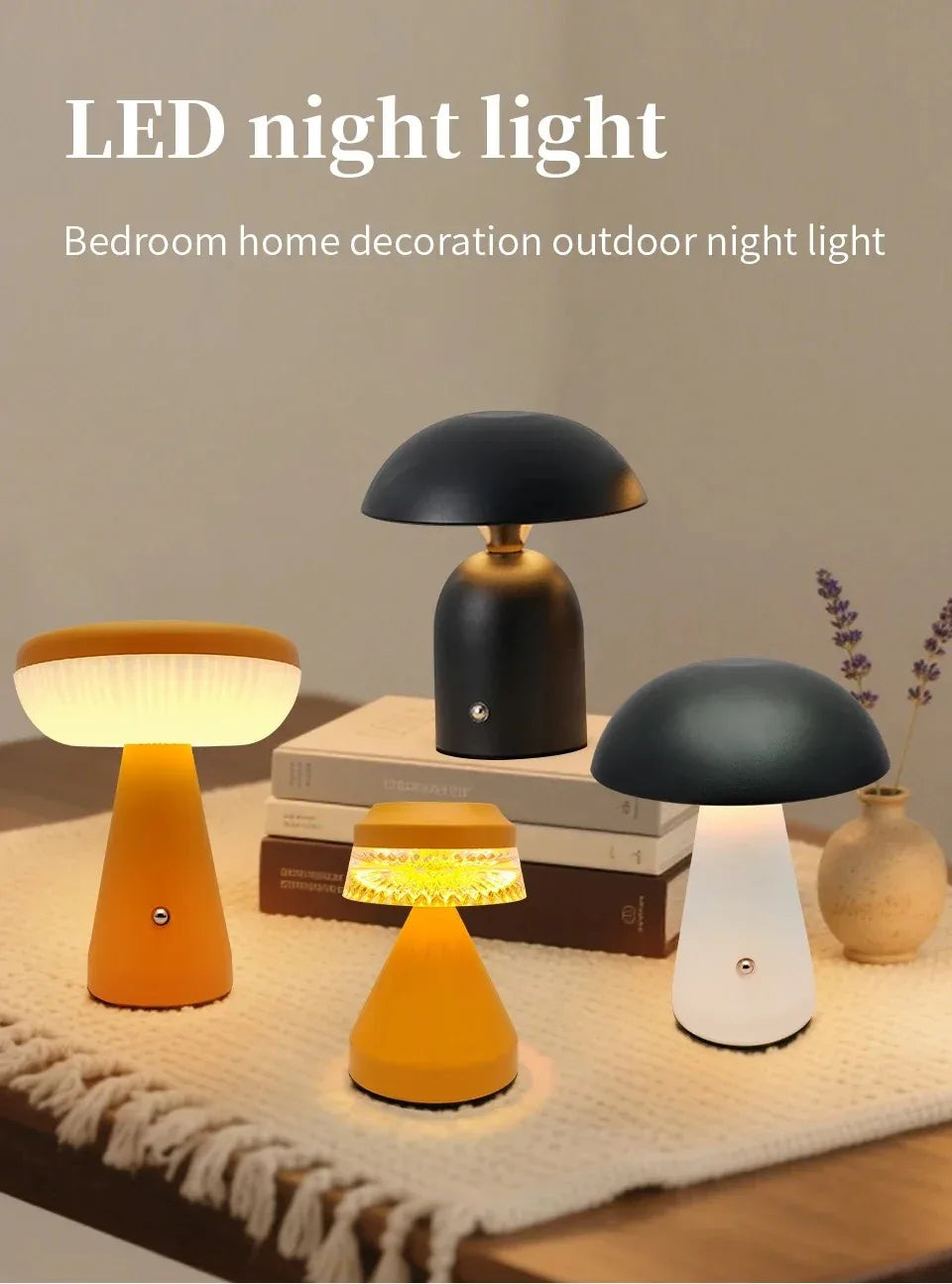 hot Bedside light  Bedroom Fabric Nightlight Home Atmosphere LED Night Light  Brightness Adjustable Decoration