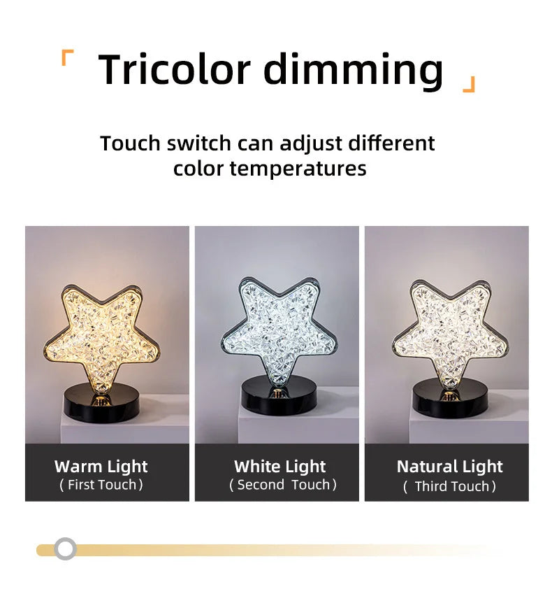 Bedroom Bedside Lamp with A Luxurious and High-end Feel, Internet Famous Decorative Atmosphere Lamp, Simple Charging Night Light