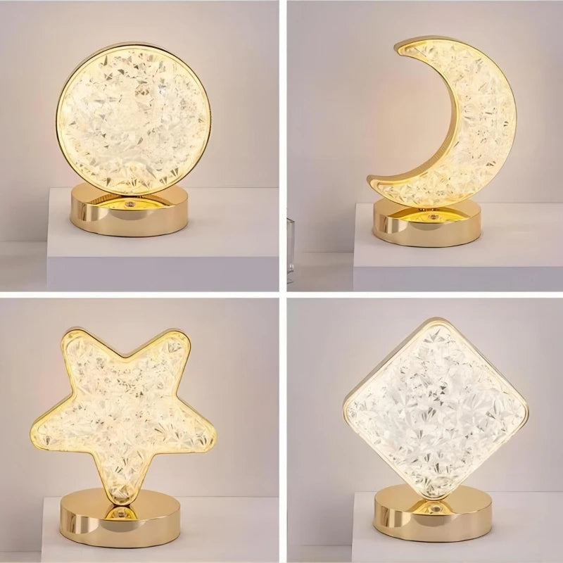 Bedroom Bedside Lamp with A Luxurious and High-end Feel, Internet Famous Decorative Atmosphere Lamp, Simple Charging Night Light