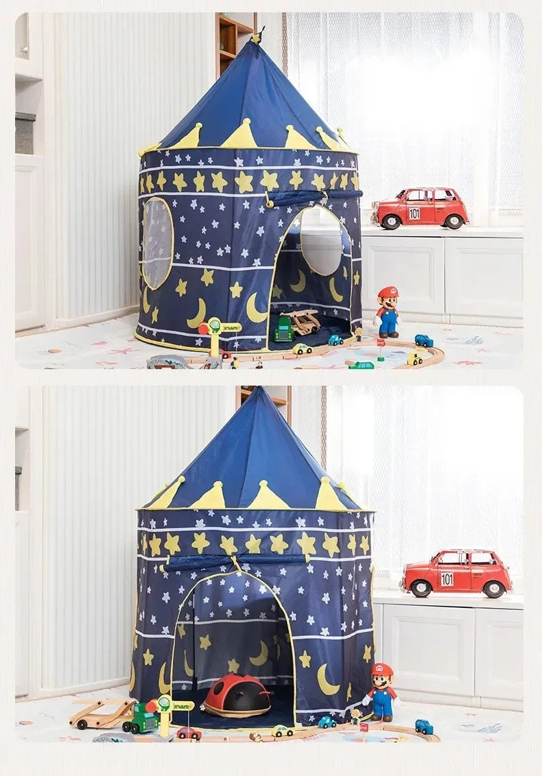 Indoor Outdoor Kids Play Tent Portable Yurt Tent Game House Toy House For Boys Girls Children Parent-child Interaction Play Tent