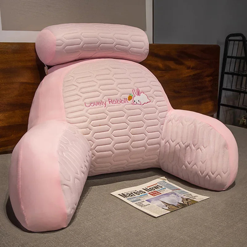 Bed Headboard Dorm Room Supportive Pillow Latex Large Backrest Cushion Comfortable for Reading Phone Gaming Household Daily Use