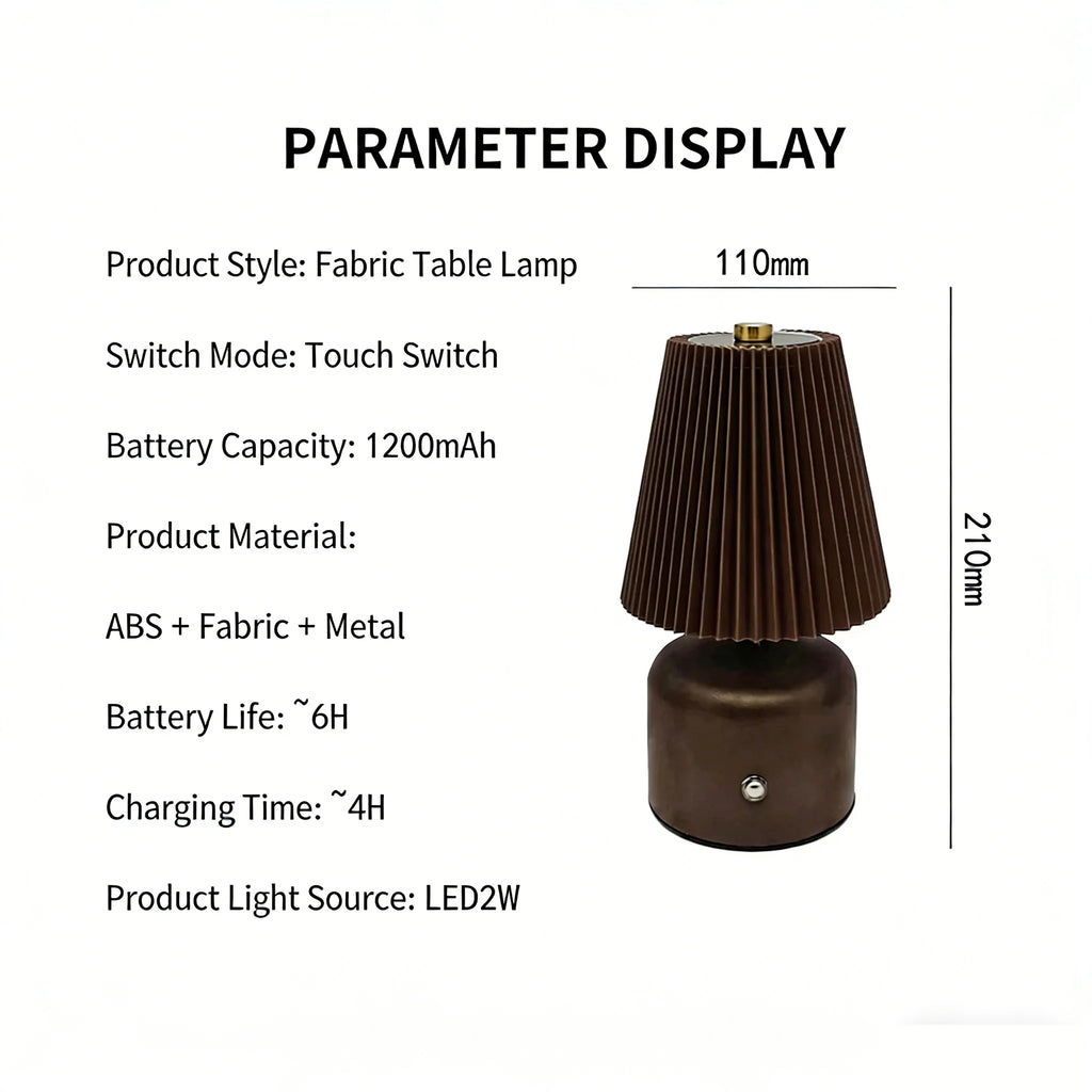 hot Bedside light  Bedroom Fabric Nightlight Home Atmosphere LED Night Light  Brightness Adjustable Decoration