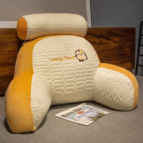 Bed Headboard Dorm Room Supportive Pillow Latex Large Backrest Cushion Comfortable for Reading Phone Gaming Household Daily Use
